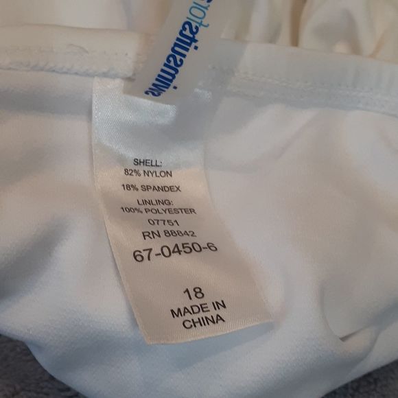 Swimsuits For All Triple String Cut Out White Bikini Swim Bottoms NWT - Picture 10 of 15